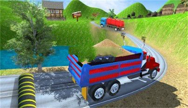 货物印度人卡车3D_图片